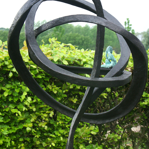 brainwave bronzen tuinbeeld